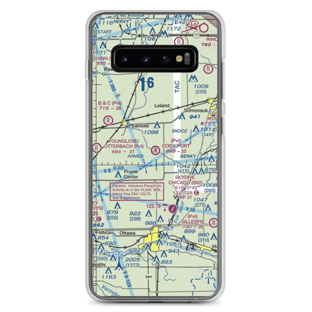 Cody Port RLA Restricted Landing Area (7IL8) VFR Sectional Samsung Case Samsung Galaxy S10+ model shown