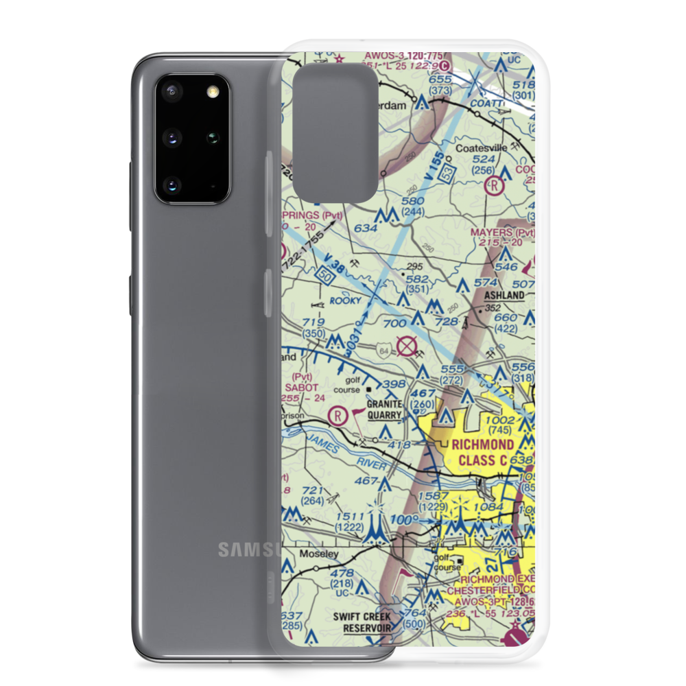 Coffman Field (0VA5) VFR Sectional Samsung Case Samsung Galaxy S20 Plus model shown