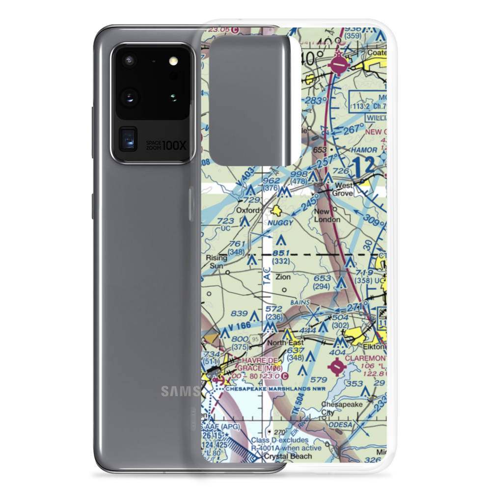 Cohen Airport (4PS7) VFR Sectional Samsung Case Samsung Galaxy S20 Ultra model shown
