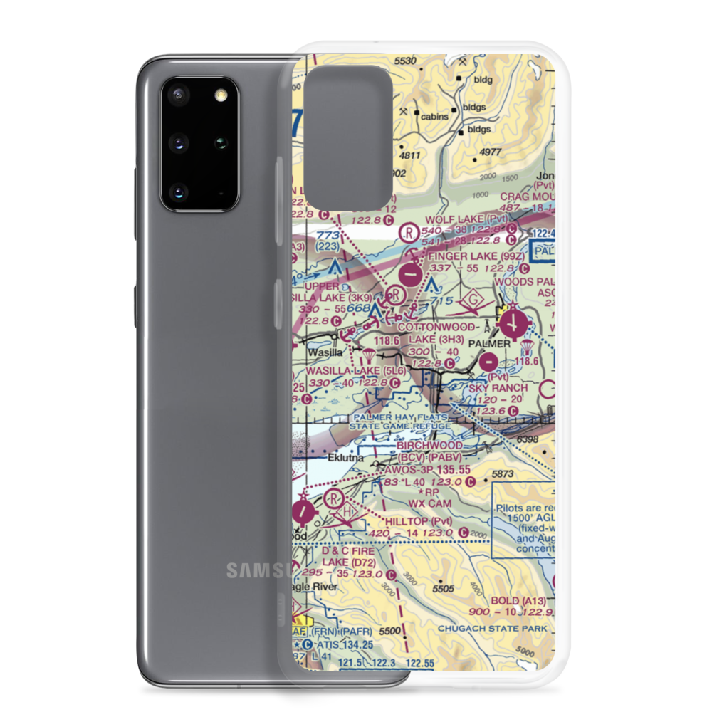 Colberg Airport (5AK6) VFR Sectional Samsung Case Samsung Galaxy S20 Plus model shown
