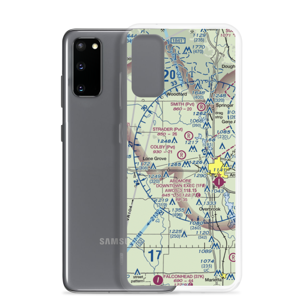 Colby Field (OK24) VFR Sectional Samsung Case Samsung Galaxy S20 model shown
