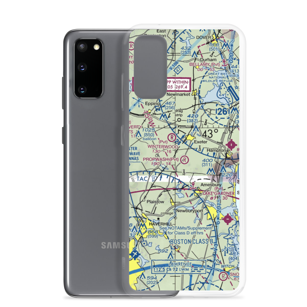Cole Farm Airport (06NH) VFR Sectional Samsung Case Samsung Galaxy S20 model shown