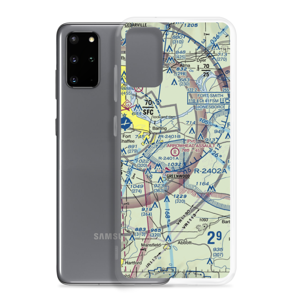 Cole Landing Zone Airport (NX01) VFR Sectional Samsung Case Samsung Galaxy S20 Plus model shown