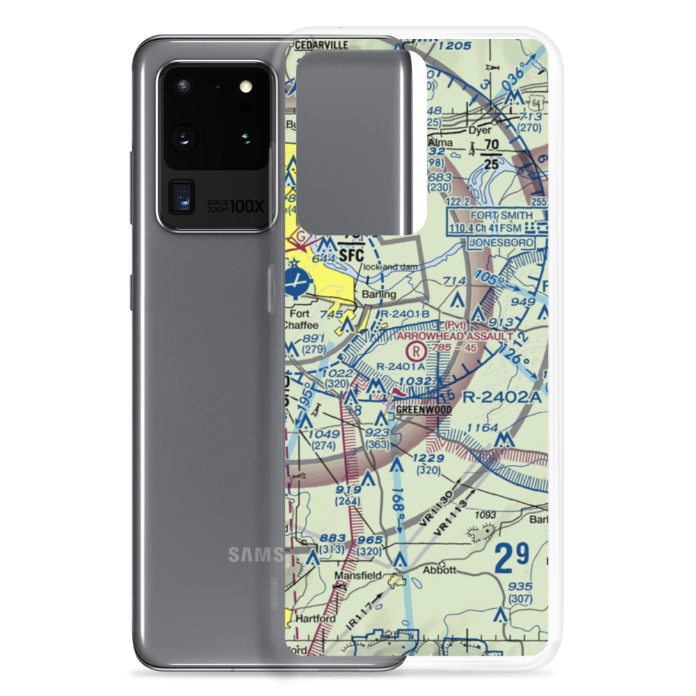 Cole Landing Zone Airport (NX01) VFR Sectional Samsung Case Samsung Galaxy S20 Ultra model shown