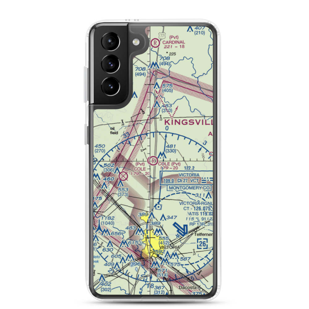 Cole Ranch Airport (94XS) VFR Sectional Samsung Case Samsung Galaxy S21 Plus model shown