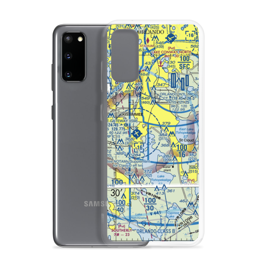 Cole's Seaplane Base (43FD) VFR Sectional Samsung Case Samsung Galaxy S20 model shown