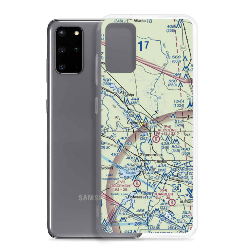 Colfax Airport (L40) VFR Sectional Samsung Case Samsung Galaxy S20 Plus model shown