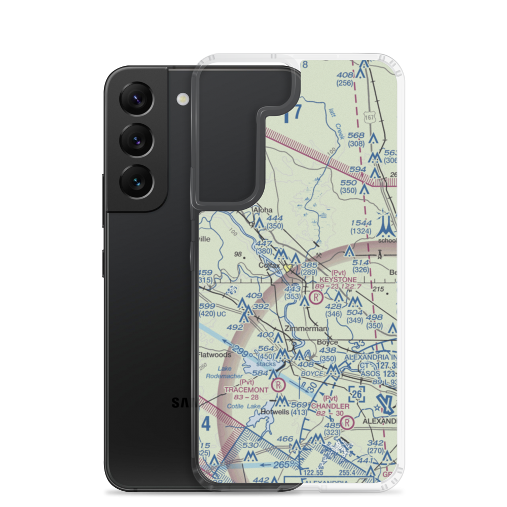 Colfax Airport (L40) VFR Sectional Samsung Case Samsung Galaxy S22 model shown