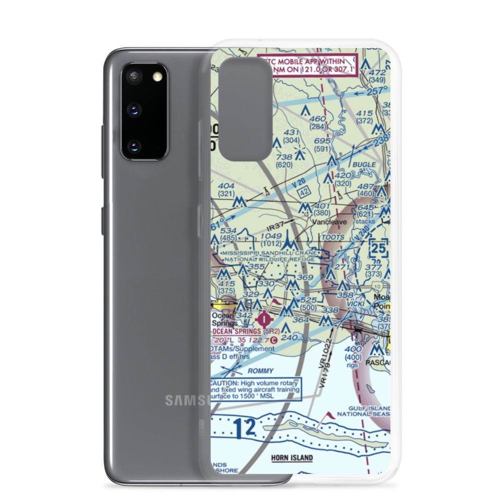 Colle Field (34MS) VFR Sectional Samsung Case Samsung Galaxy S20 model shown