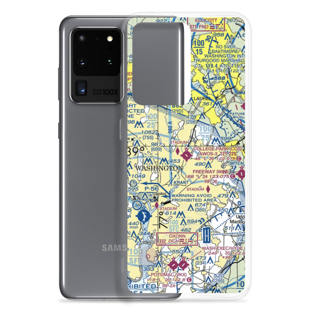 College Park Airport (CGS) VFR Sectional Samsung Case Samsung Galaxy S20 Ultra model shown