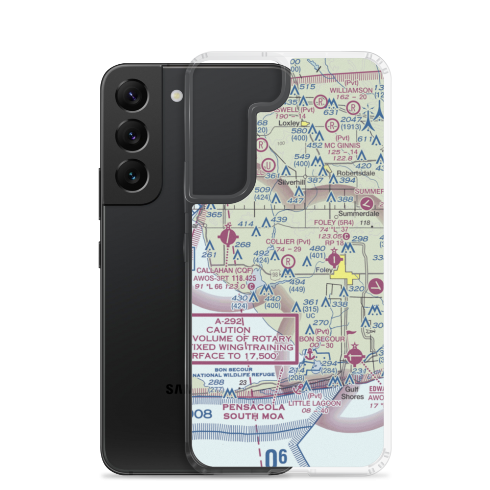 Collier Airpark (2AL1) VFR Sectional Samsung Case Samsung Galaxy S22 model shown