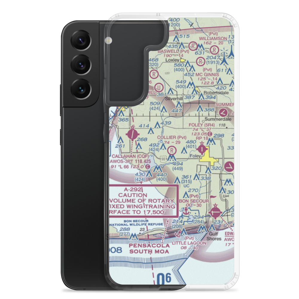 Collier Airpark (2AL1) VFR Sectional Samsung Case Samsung Galaxy S22 Plus model shown