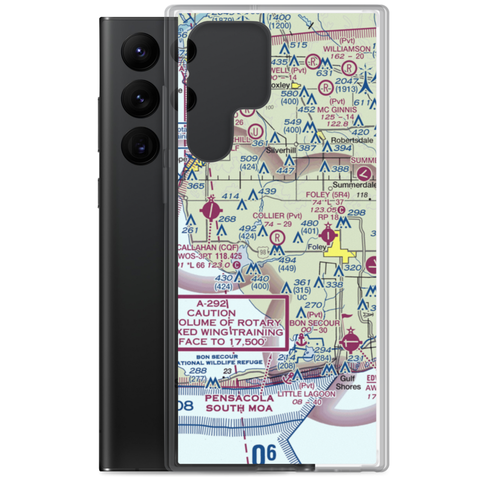 Collier Airpark (2AL1) VFR Sectional Samsung Case Samsung Galaxy S22 Ultra model shown