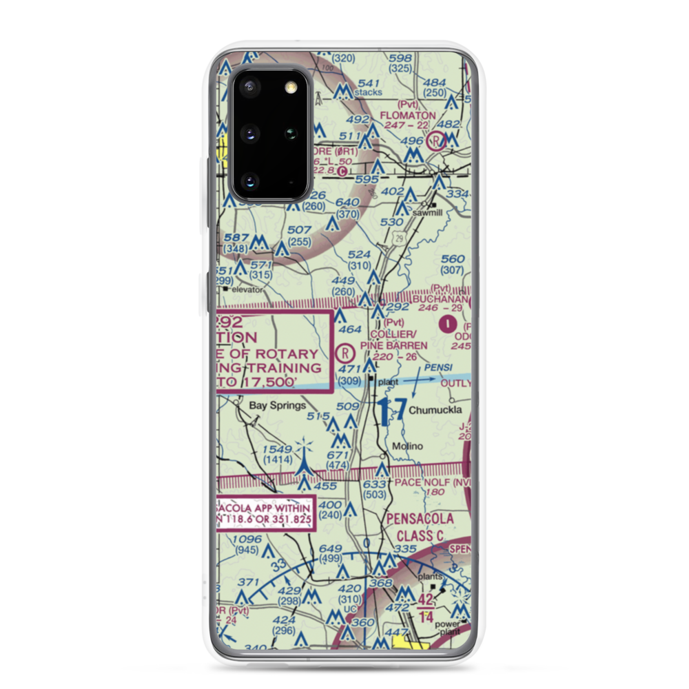 Collier/Pine Barren Airpark (FD89) VFR Sectional Samsung Case Samsung Galaxy S20 Plus model shown