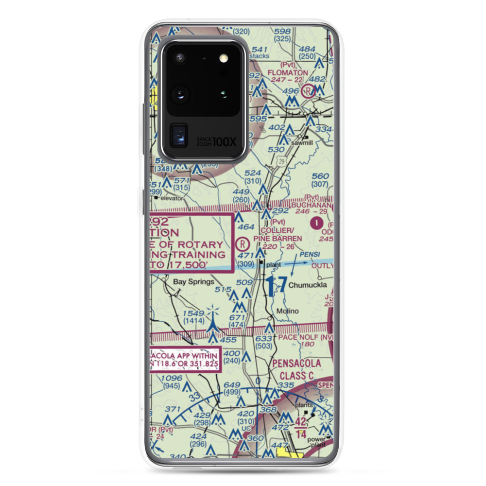 Collier/Pine Barren Airpark (FD89) VFR Sectional Samsung Case Samsung Galaxy S20 Ultra model shown