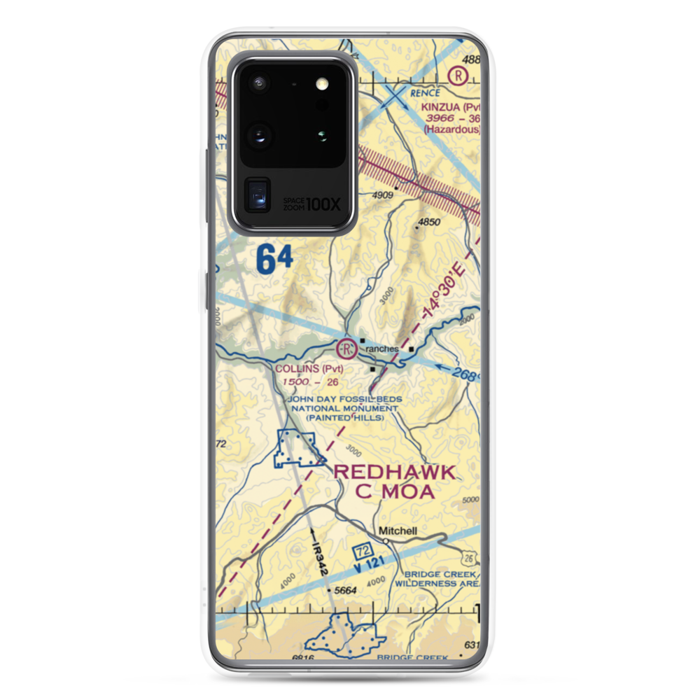 Collins Landing Strip (04OR) VFR Sectional Samsung Case Samsung Galaxy S20 Ultra model shown