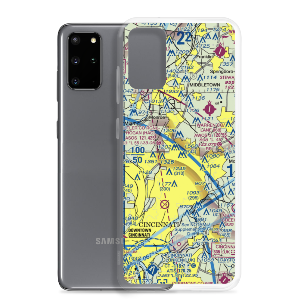 Collins-Flege Airpark (77OH) VFR Sectional Samsung Case Samsung Galaxy S20 Plus model shown