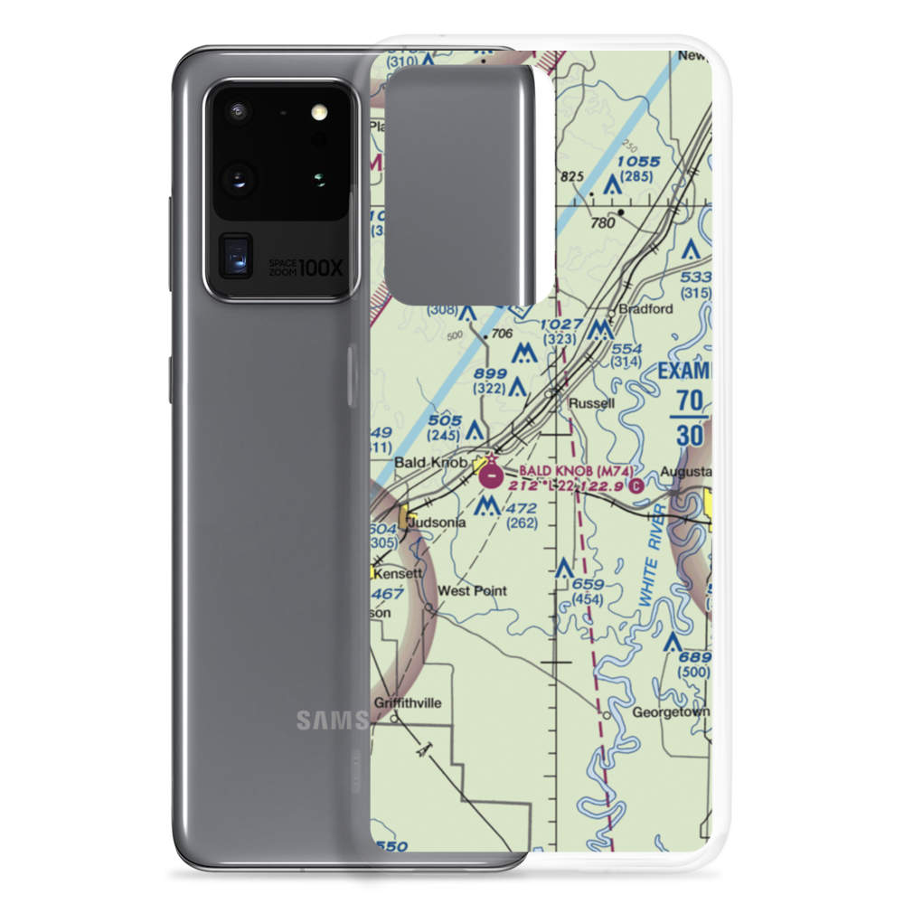 Collisons Field (COLLISO) VFR Sectional Samsung Case Samsung Galaxy S20 Ultra model shown