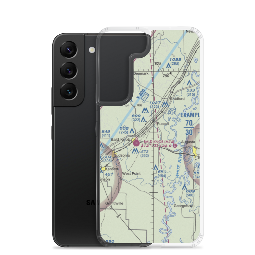 Collisons Field (COLLISO) VFR Sectional Samsung Case Samsung Galaxy S22 model shown
