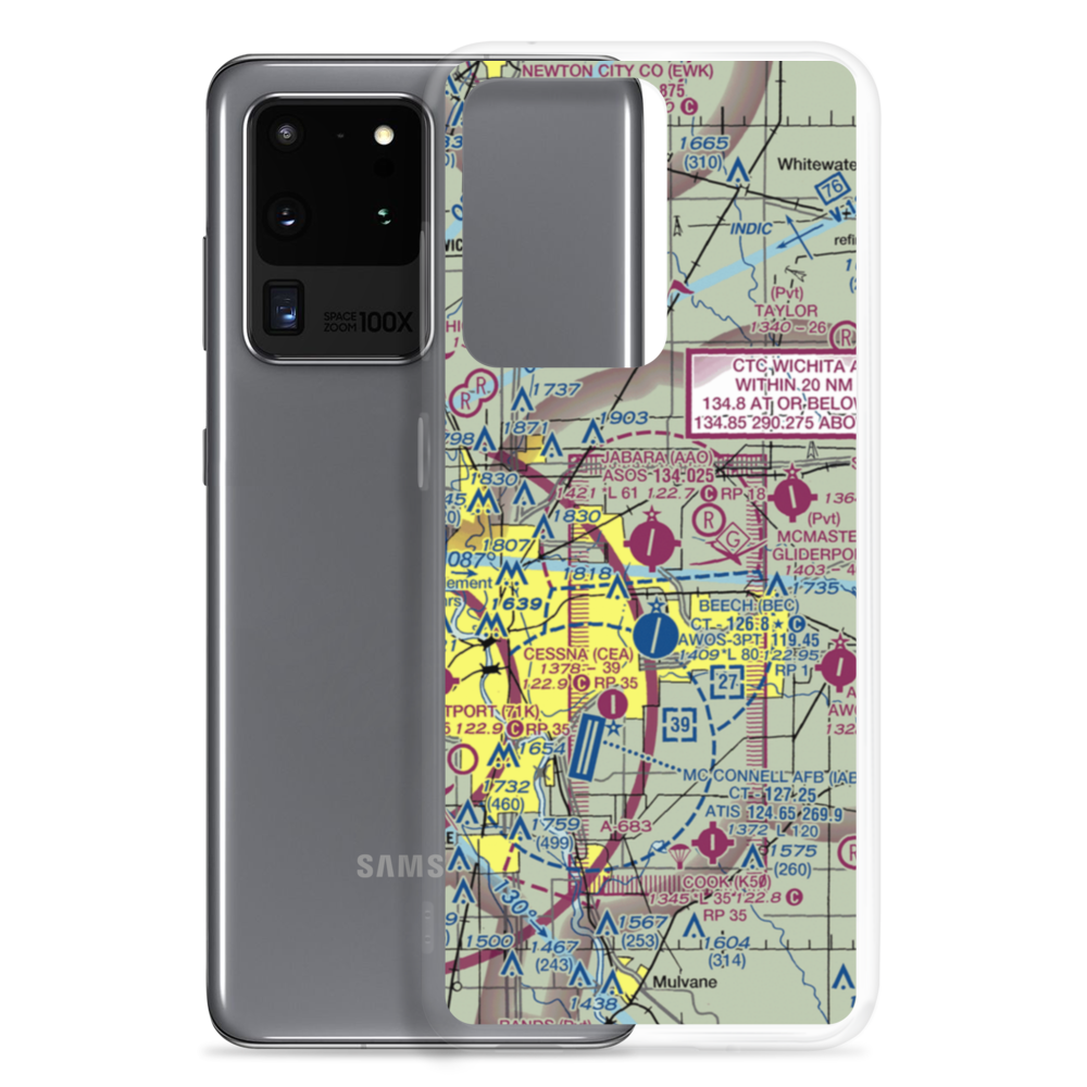 Colonel James Jabara Airport (AAO) VFR Sectional Samsung Case Samsung Galaxy S20 Ultra model shown