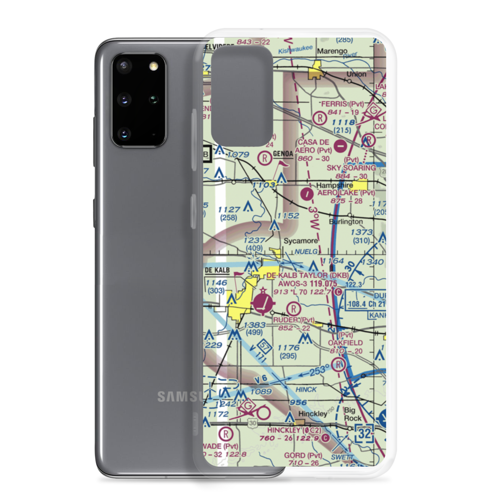 Colonial Acres Airport (4LL8) VFR Sectional Samsung Case Samsung Galaxy S20 Plus model shown
