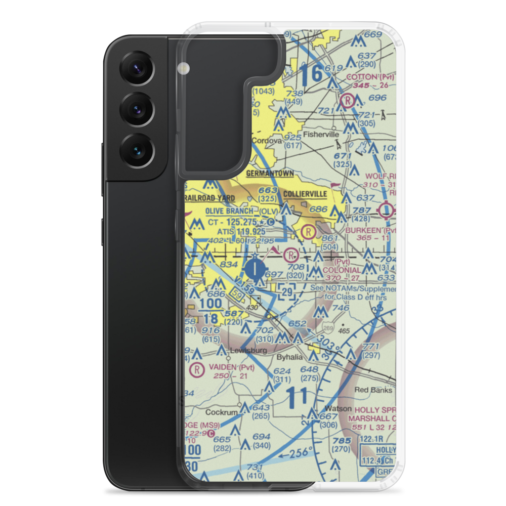 Colonial Air Park (01TN) VFR Sectional Samsung Case Samsung Galaxy S22 Plus model shown