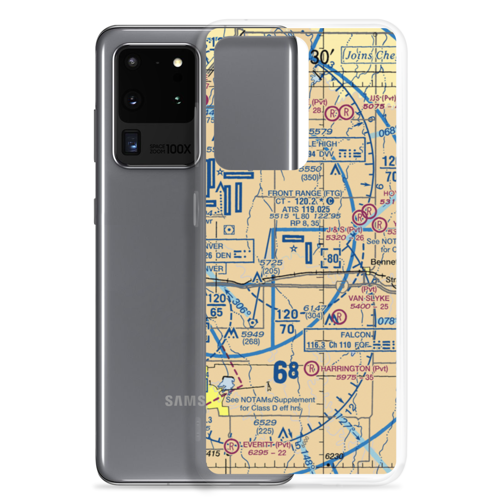 Colorado Air and Space Port (CFO) VFR Sectional Samsung Case Samsung Galaxy S20 Ultra model shown