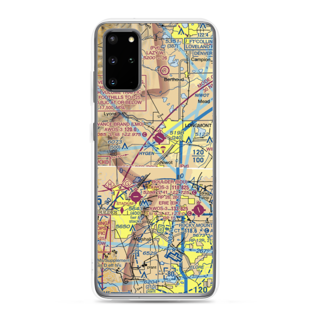 Colorado Antique Field (8CO7) VFR Sectional Samsung Case Samsung Galaxy S20 Plus model shown