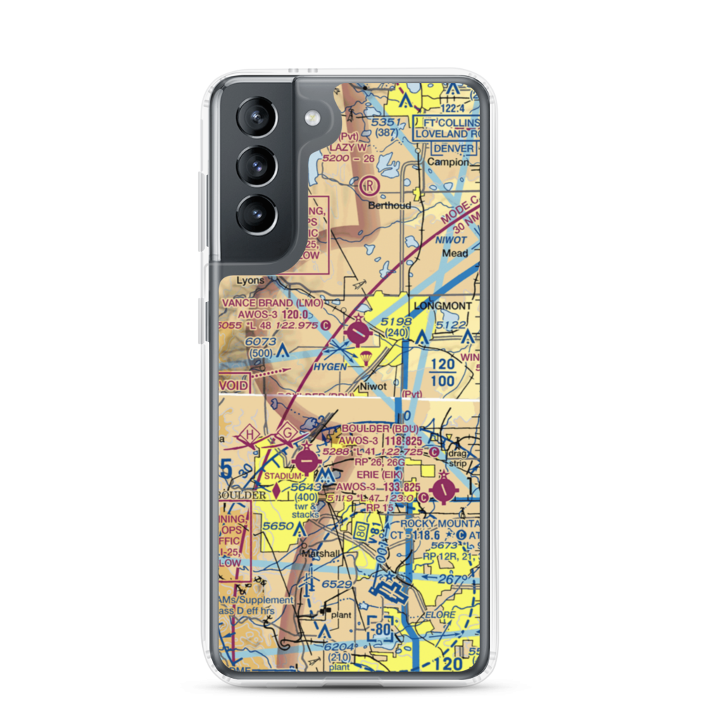 Colorado Antique Field (8CO7) VFR Sectional Samsung Case Samsung Galaxy S21 model shown