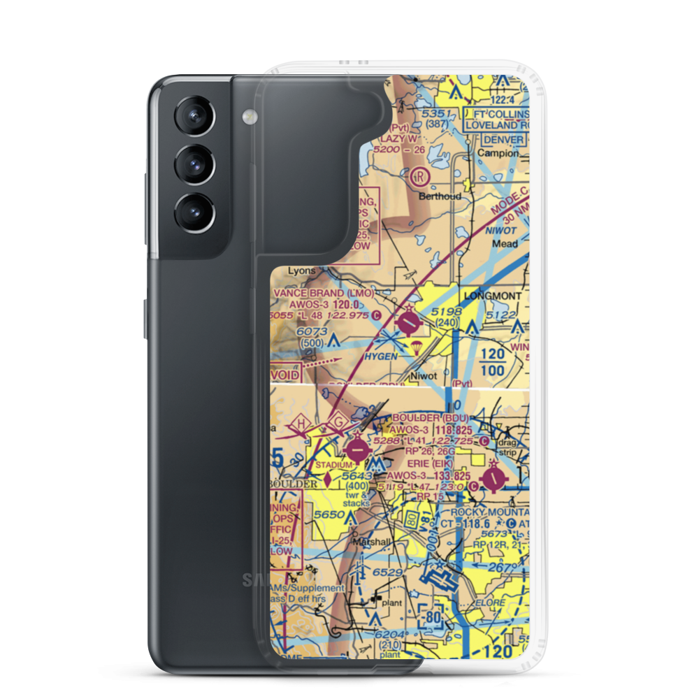 Colorado Antique Field (8CO7) VFR Sectional Samsung Case Samsung Galaxy S21 model shown