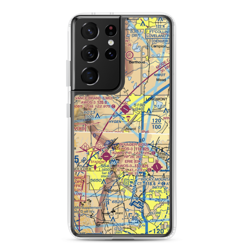 Colorado Antique Field (8CO7) VFR Sectional Samsung Case Samsung Galaxy S21 Ultra model shown