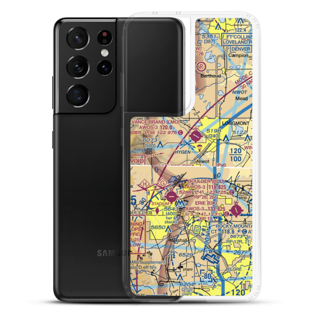 Colorado Antique Field (8CO7) VFR Sectional Samsung Case Samsung Galaxy S21 Ultra model shown