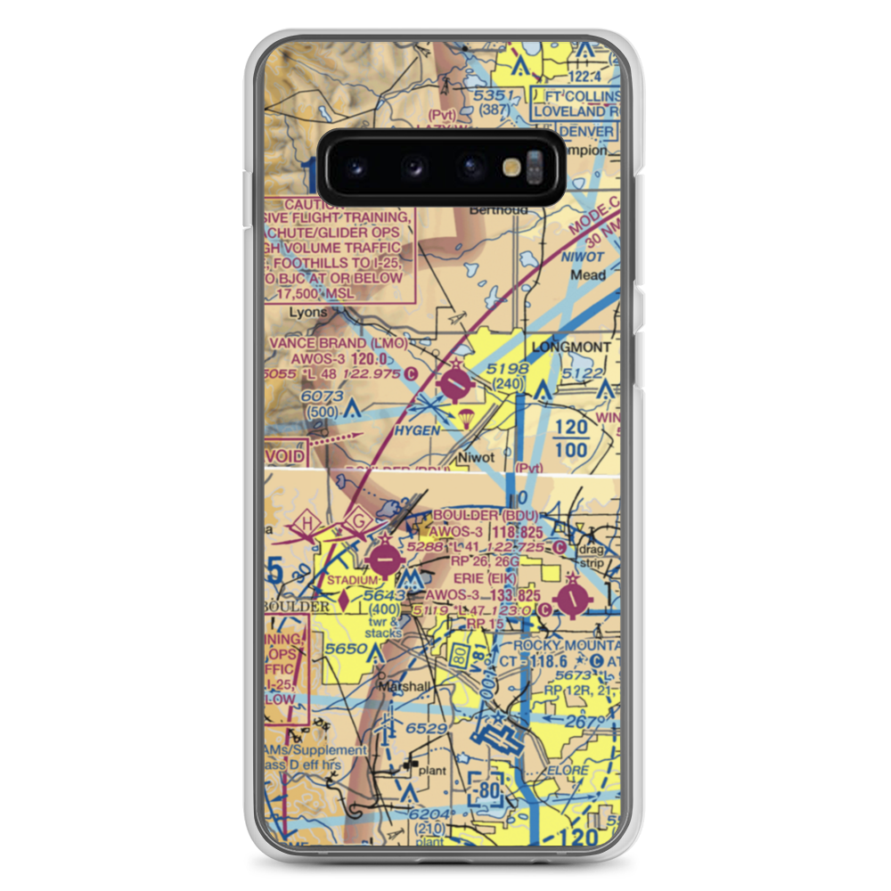 Colorado Antique Field (8CO7) VFR Sectional Samsung Case Samsung Galaxy S10+ model shown
