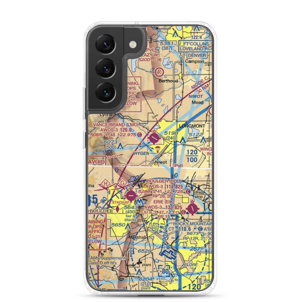 Colorado Antique Field (8CO7) VFR Sectional Samsung Case Samsung Galaxy S22 Plus model shown