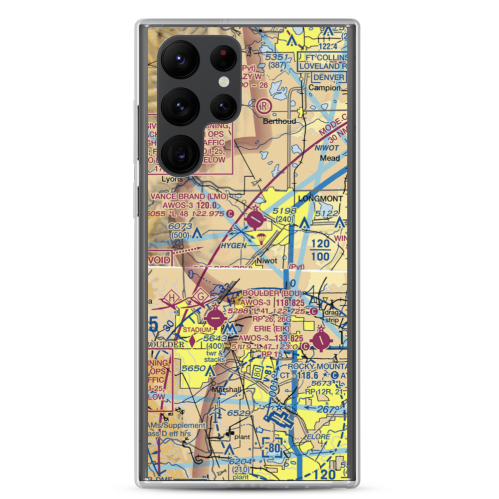 Colorado Antique Field (8CO7) VFR Sectional Samsung Case Samsung Galaxy S22 Ultra model shown
