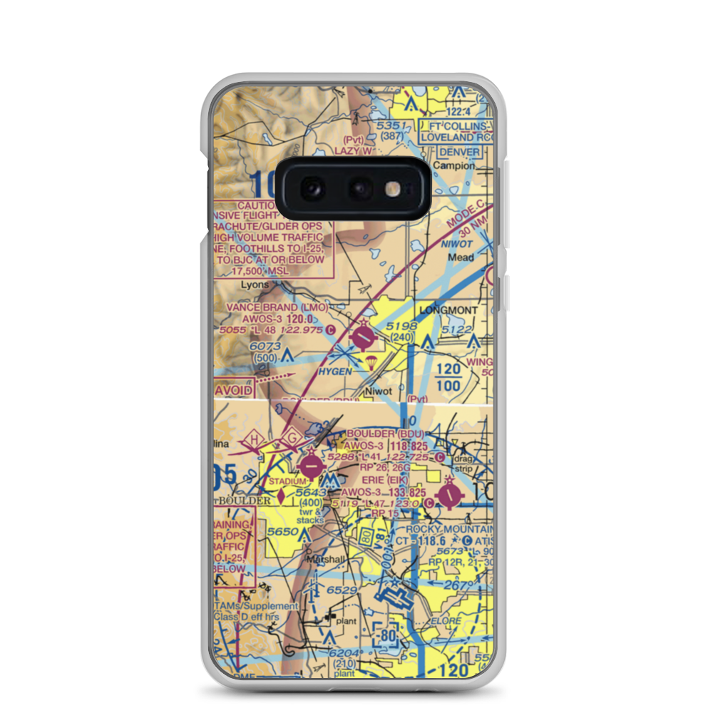 Colorado Antique Field (8CO7) VFR Sectional Samsung Case Samsung Galaxy S10e model shown