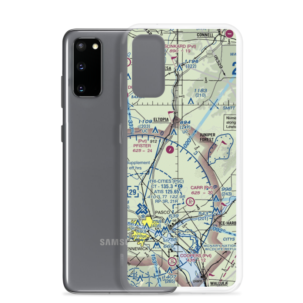 Columbia Ag 2 Airport (WN33) VFR Sectional Samsung Case Samsung Galaxy S20 model shown