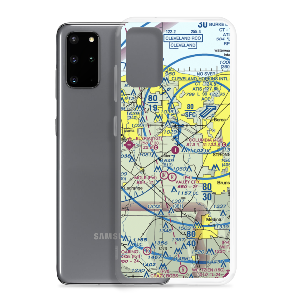 Columbia Airport (4G8) VFR Sectional Samsung Case Samsung Galaxy S20 Plus model shown