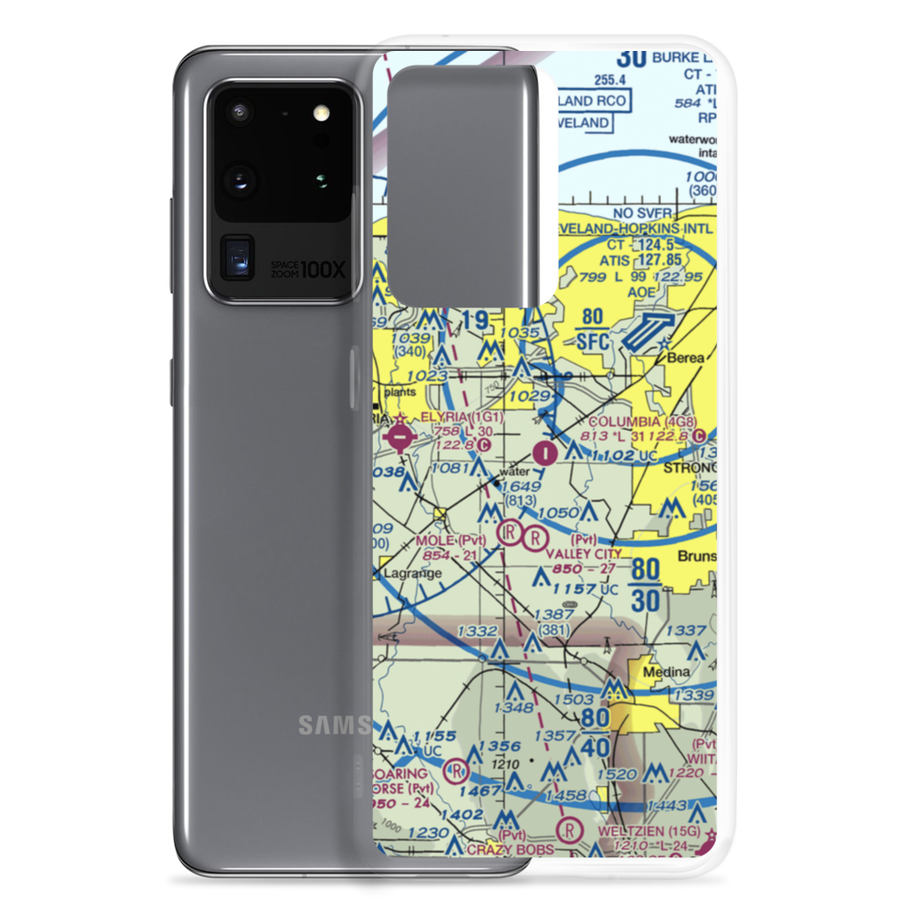 Columbia Airport (4G8) VFR Sectional Samsung Case Samsung Galaxy S20 Ultra model shown