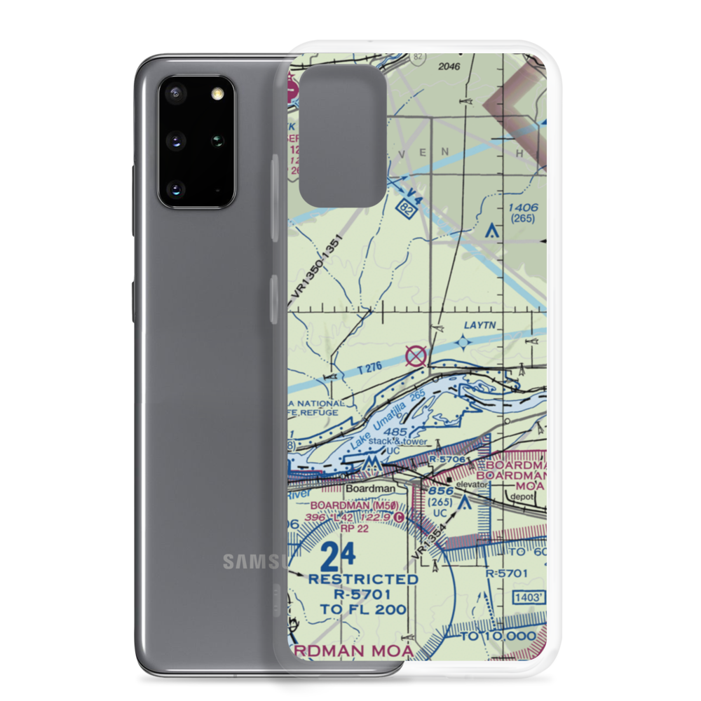 Columbia Crest Winery Airport (WA76) VFR Sectional Samsung Case Samsung Galaxy S20 Plus model shown