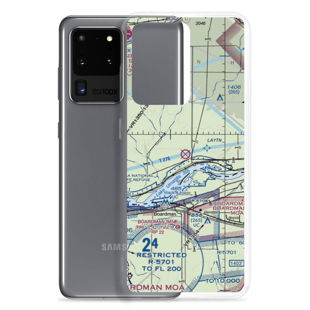 Columbia Crest Winery Airport (WA76) VFR Sectional Samsung Case Samsung Galaxy S20 Ultra model shown