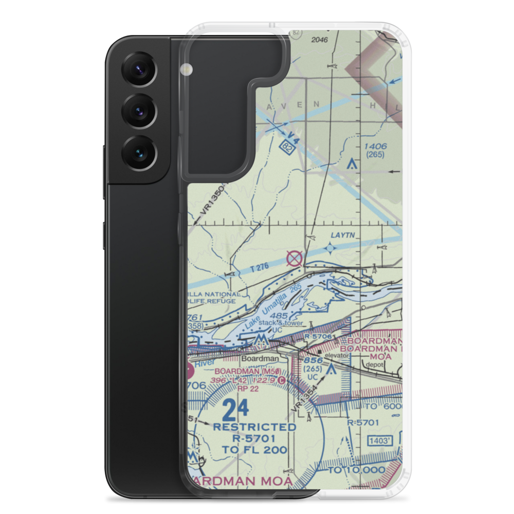 Columbia Crest Winery Airport (WA76) VFR Sectional Samsung Case Samsung Galaxy S22 Plus model shown