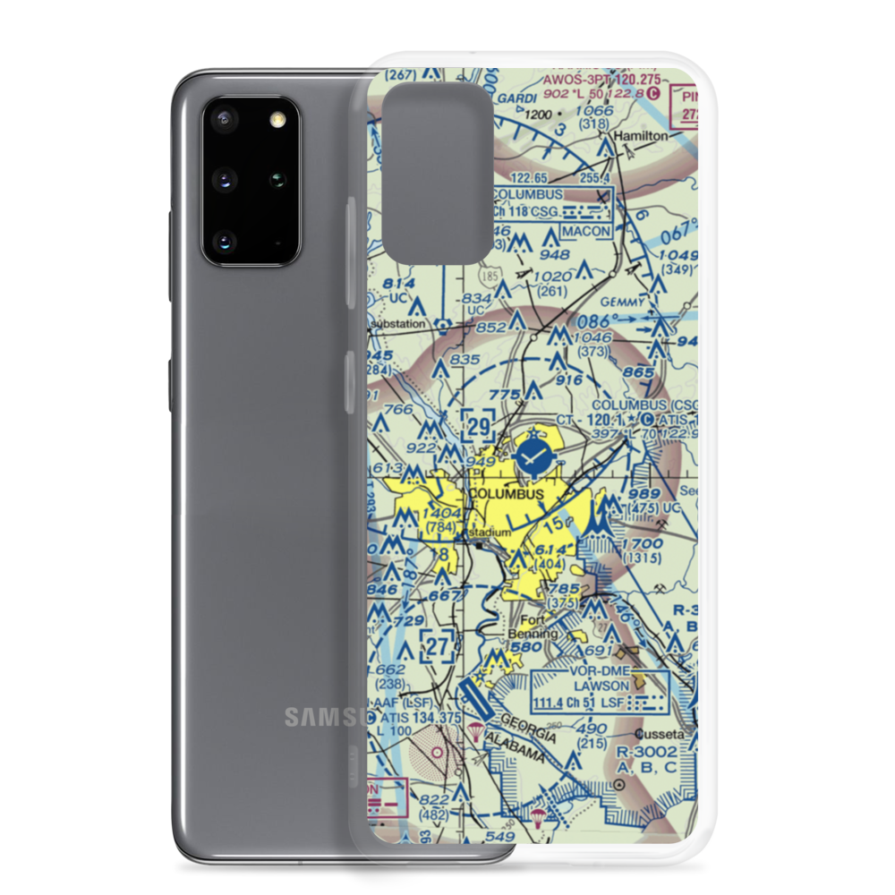 Columbus Metropolitan Airport (CSG) VFR Sectional Samsung Case Samsung Galaxy S20 Plus model shown