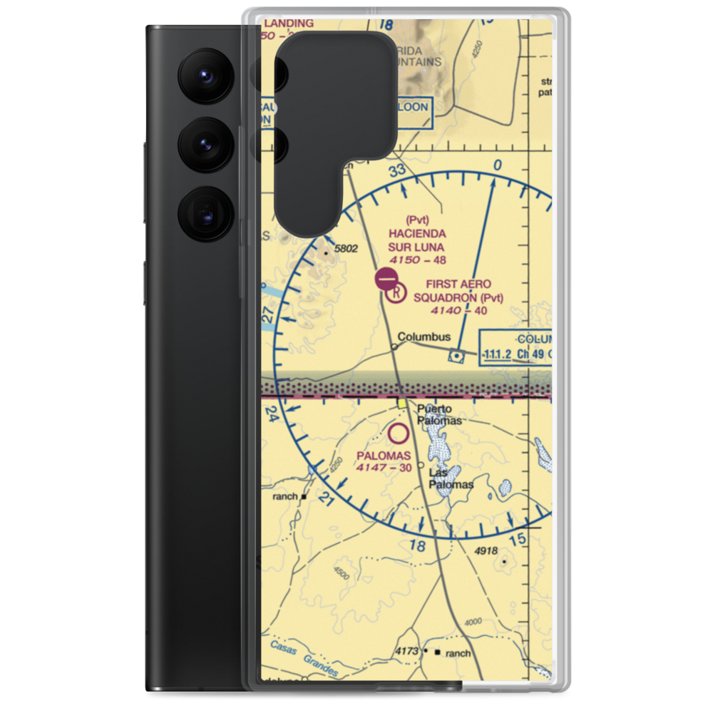 Columbus Municipal Airport (0NM0) VFR Sectional Samsung Case Samsung Galaxy S22 Ultra model shown