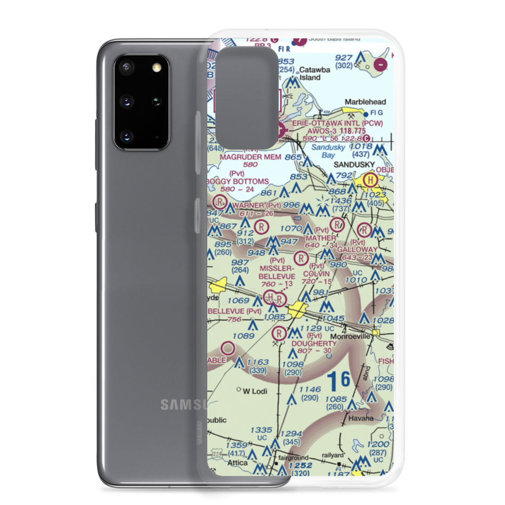 Colvin Airport (OH86) VFR Sectional Samsung Case Samsung Galaxy S20 Plus model shown
