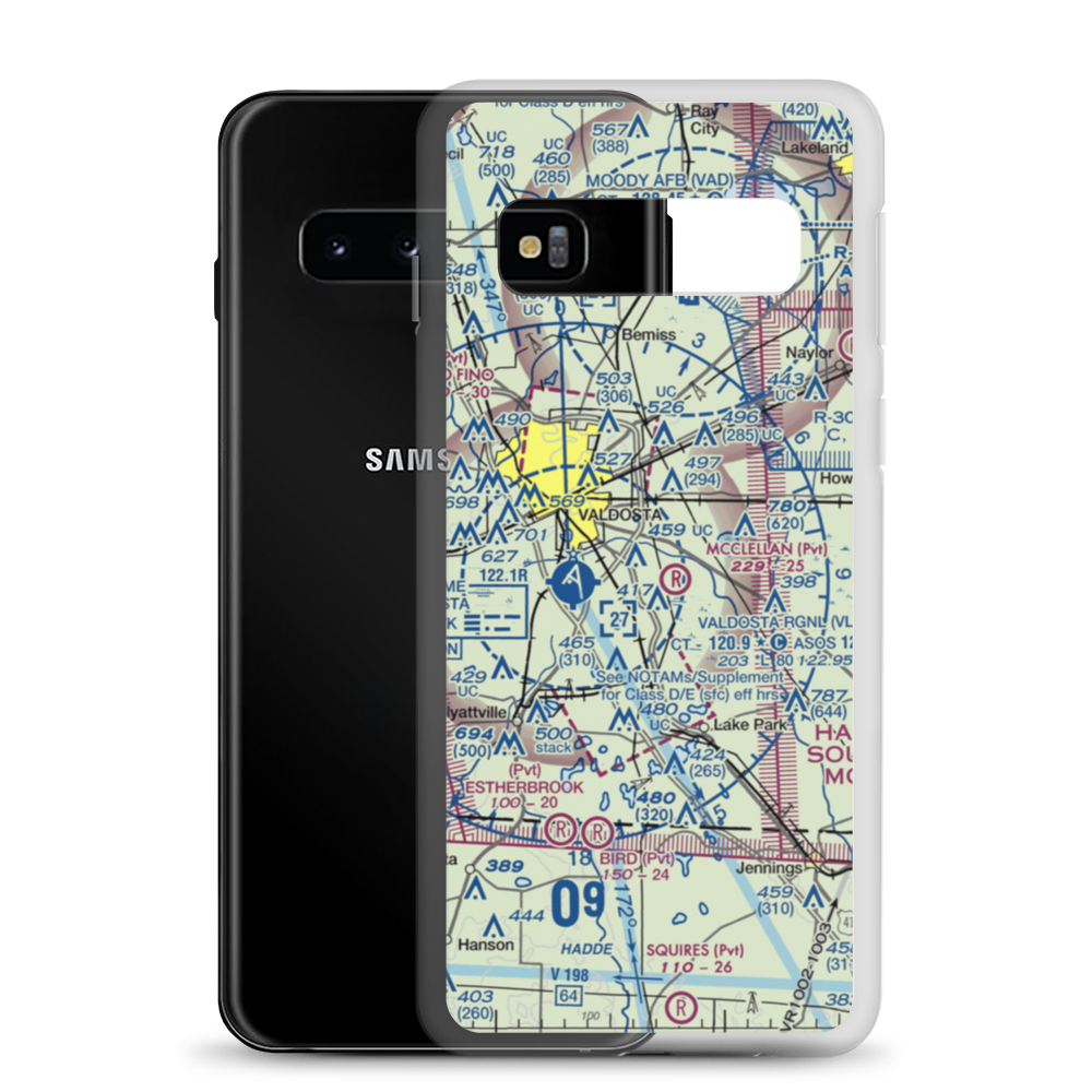 Comanche Landing Airport (US-0060) VFR Sectional Samsung Case Samsung Galaxy S10 model shown