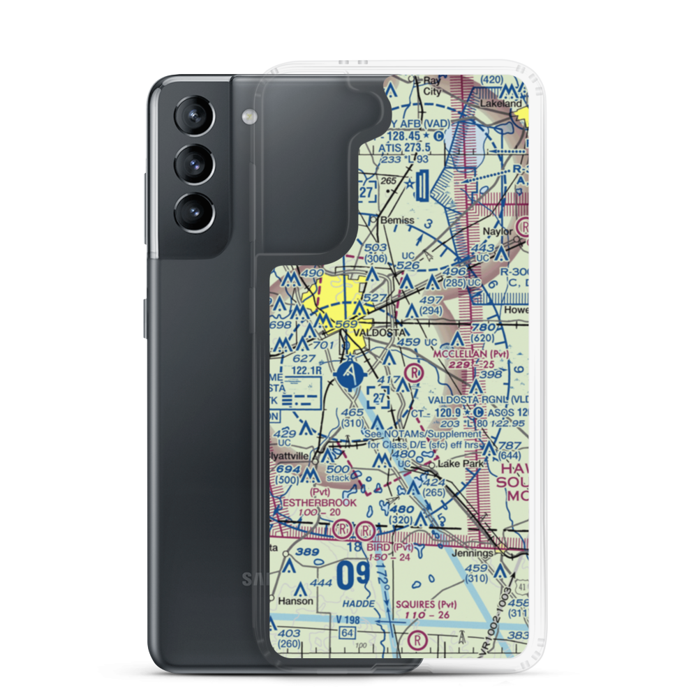 Comanche Landing Airport (US-0060) VFR Sectional Samsung Case Samsung Galaxy S21 model shown