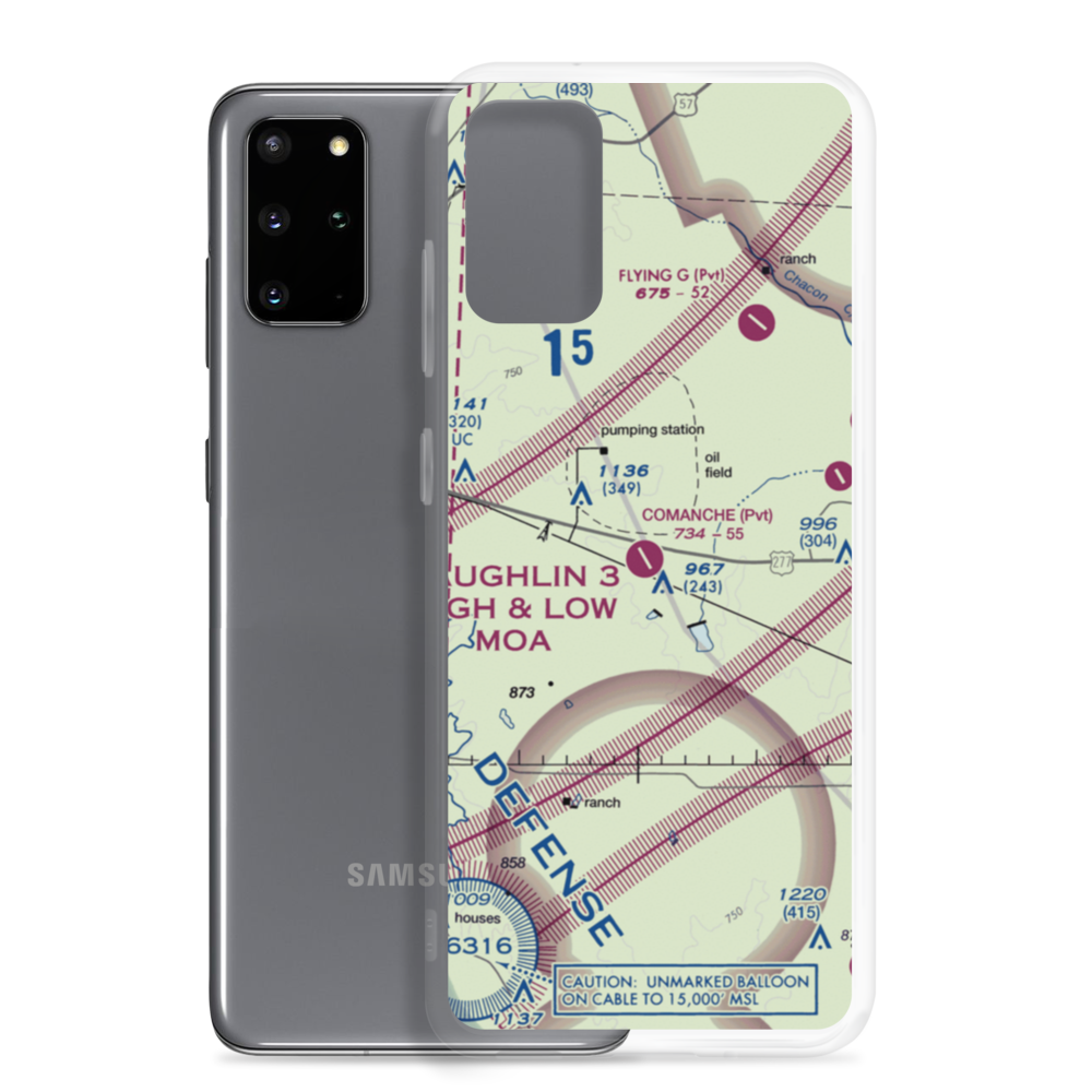 Comanche Ranch Airport (5TE0) VFR Sectional Samsung Case Samsung Galaxy S20 Plus model shown
