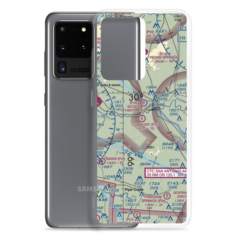 Comfort Airpark (17TE) VFR Sectional Samsung Case Samsung Galaxy S20 Ultra model shown