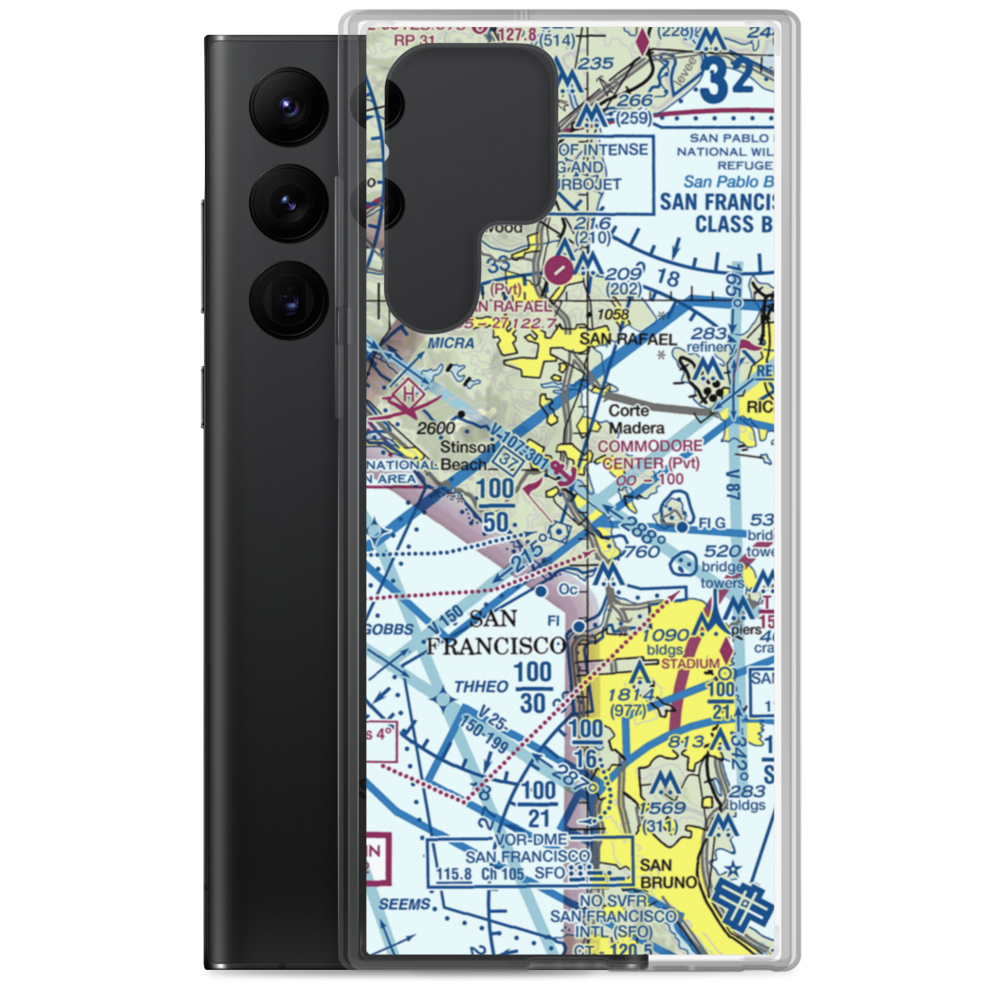 Commodore Center Seaplane Base (22CA) VFR Sectional Samsung Case Samsung Galaxy S22 Ultra model shown